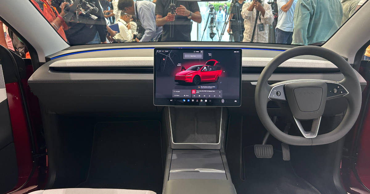 India-spec 2025 Tesla Model Y- interior