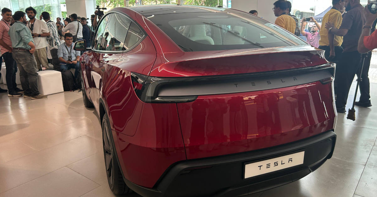 India-spec 2025 Tesla Model Y Red